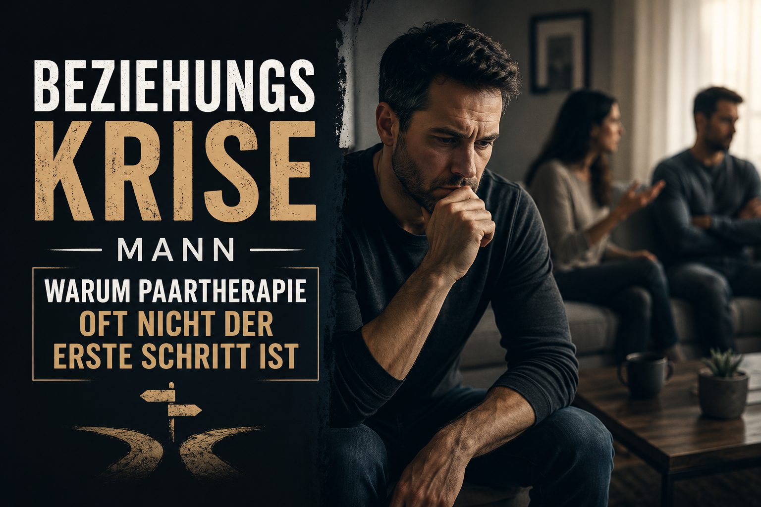 Beziehungskrise Mann — warum Paartherapie oft nicht der erste Schritt ist